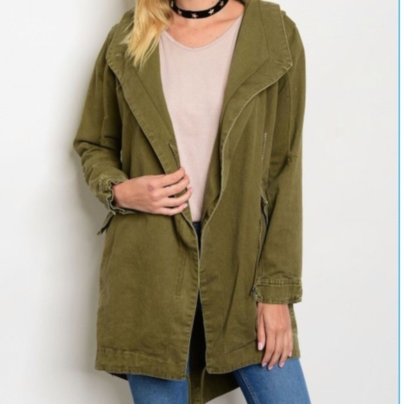 ❌❌ SOLD Cookie Couture Army Green Utility Jacket❌❌ - Picture 1 of 7